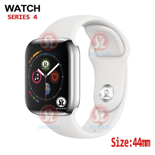 44mm Smart Watch Series 4 Clock Sync Notifier Support Connectivity Apple iphone 7 8 X Android Phone Smartwatch Support Facebook