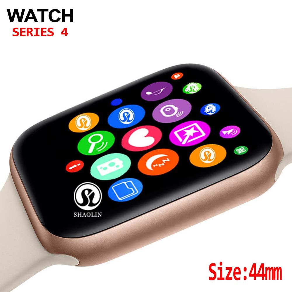 44mm Smart Watch Series 4 Clock Sync Notifier Support Connectivity Apple iphone 7 8 X Android Phone Smartwatch Support Facebook