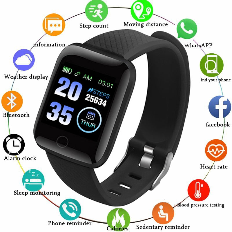 GEJIAN Smart Watch Men Blood Pressure Waterproof Smartwatch Women heart rate monitor fitness watch Sport For Android IOS