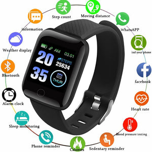 GEJIAN Smart Watch Men Blood Pressure Waterproof Smartwatch Women heart rate monitor fitness watch Sport For Android IOS