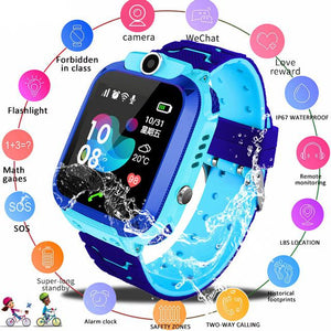 Waterproof Kids Smart Watch SOS Antil-lost Smartwatch Baby 2G SIM Card Clock Call Location Tracker Smartwatch PK Q50 Q90 Q528