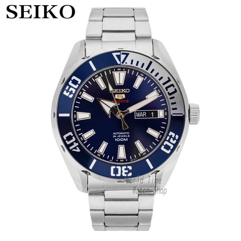 seiko watch men 5 automatic watch Luxury Brand Waterproof Sport Wrist Watch Date mens watches diving watch relogio masculino SRP